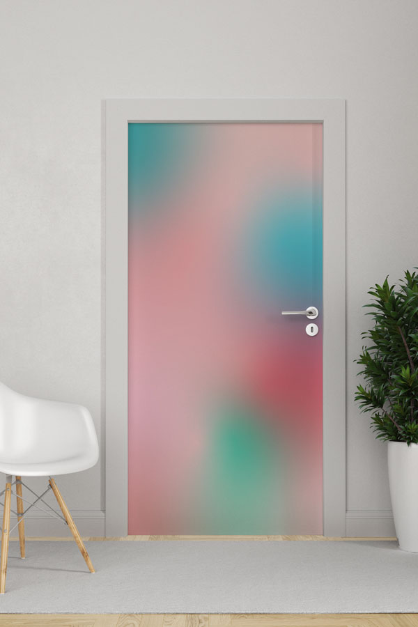 Pastel Degrade Minimal Kapı Giydirme Tasarımı 9242