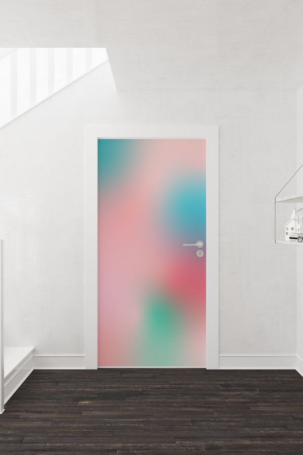 Pastel Degrade Minimal Kapı Giydirme Tasarımı 9242