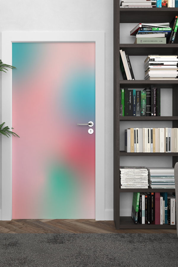 Pastel Degrade Minimal Kapı Giydirme Tasarımı 9242