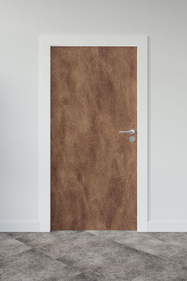 Kahverengi Doğal Doku Kapı Giydirme Tasarımı 9246