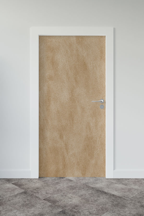 Bej Doğal Doku Minimal Kapı Giydirme Tasarımı 9247