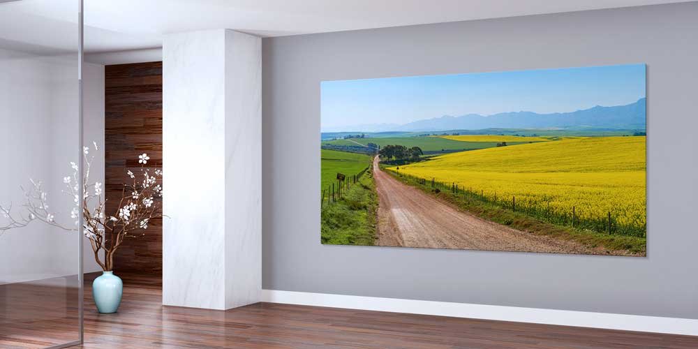 art-decor-wall-design-14023-01 Kanola Tarlasında Uzak Yol Büyük Ebat Duvar Dekoru 14023