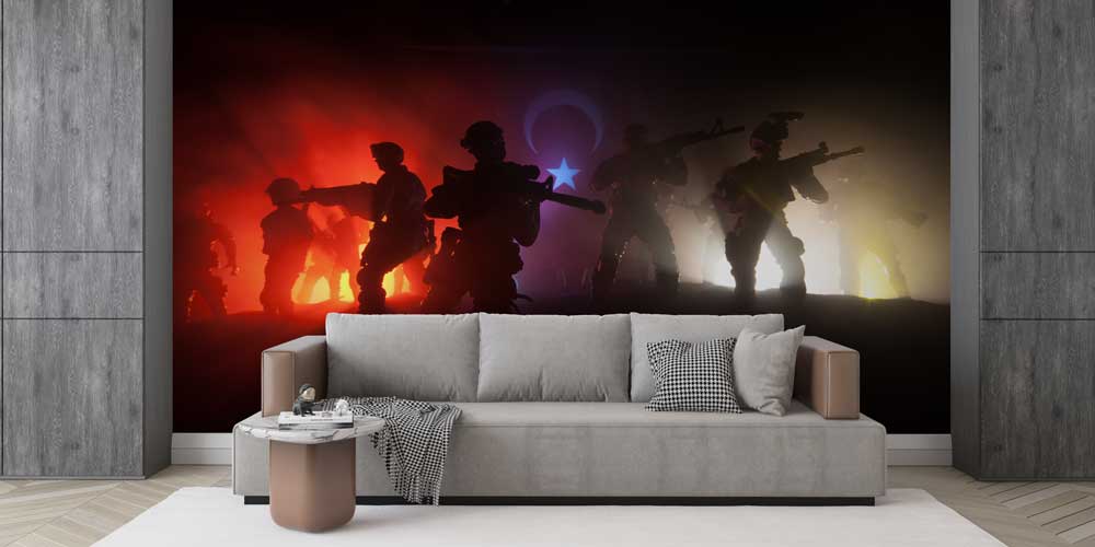 Türk Askeri Silüeti Duvar Kağıdı 10989