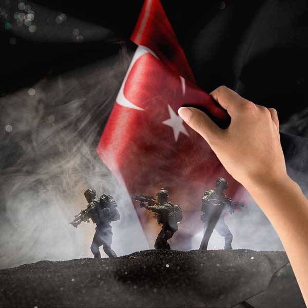 Türk Askeri Timi ve Savaş Alanı Duvar Örtüsü 11093