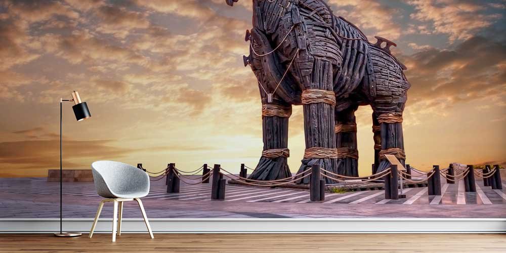 Truva Atı Temalı Askeri Duvar Tasarımı 10988