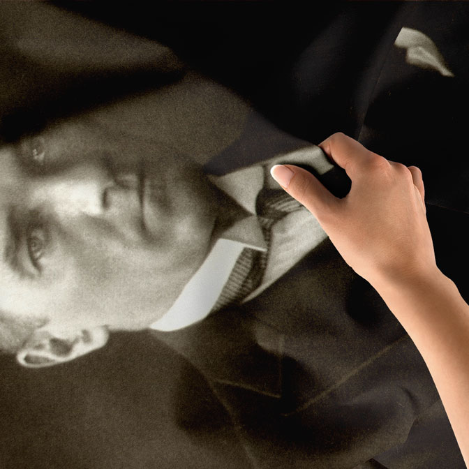 Atatürk Klasik Portre Duvar Örtüsü Kumaş Baskı 6207
