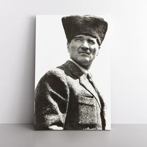 ataturk-portre-tablo-6180-05 Atatürk Kalpaklı Portre Kanvas Tablo 6180