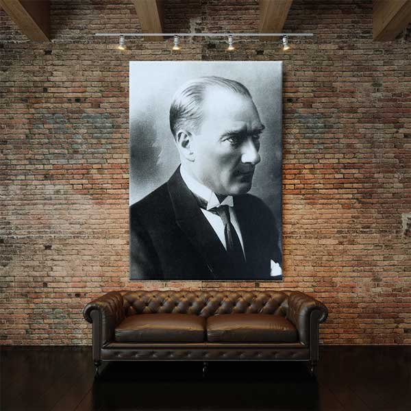 Klasik Atatürk Portre Kanvas Tablo 13943