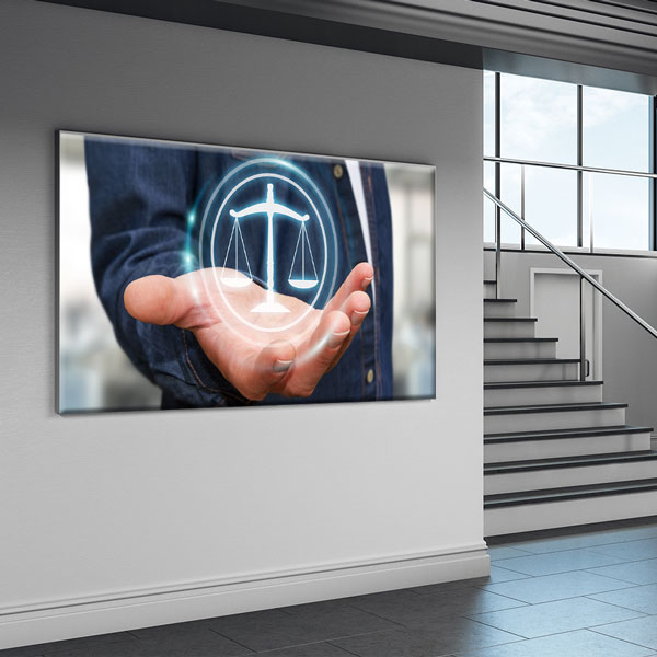 avukat-ofis-duvar-dekor-tablo-5273-07 Adalet Heykeli Terazi Figürlü Kanvas Tablo – 5273