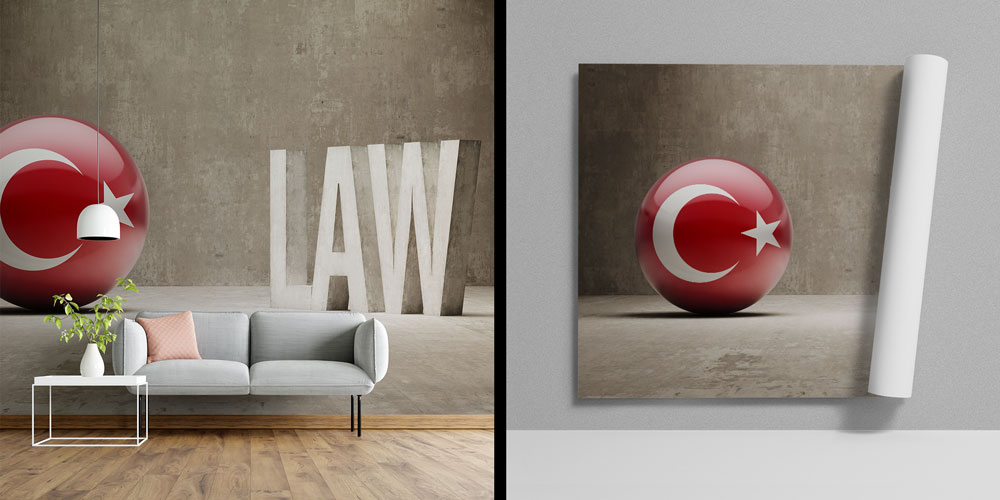 avukatlik-ofis-duvar-kagidi-5279-00 Türk Hukuku Temalı Duvar Kağıdı – Ay Yıldız ve LAW Tasarımı 5279