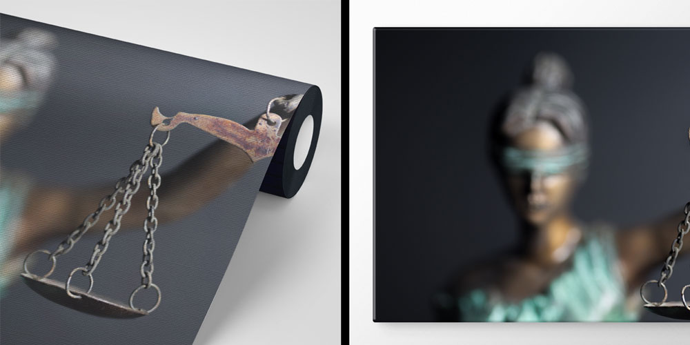 Adalet Terazisi Temalı Hukuk Duvar Kağıdı – Hukuk Büroları için Dekoratif Tasarım 5281