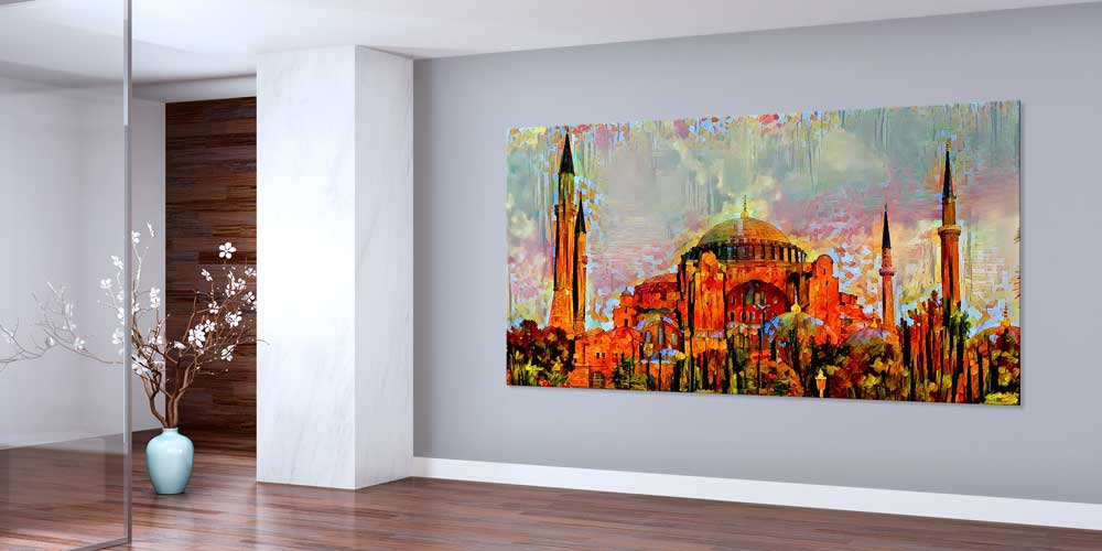 Ayasofya Sanatsal Yorum Büyük Ebatlı Duvar Dekoru 11912