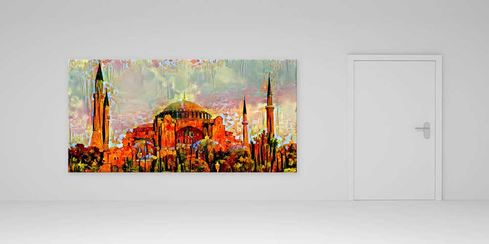 Ayasofya Sanatsal Yorum Büyük Ebatlı Duvar Dekoru 11912