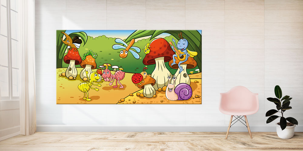 Bu büyük ebatlı duvar dekoru anaokulları ve kreşler 10188