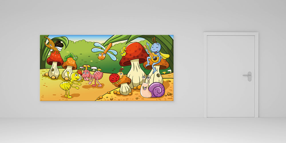 Bu büyük ebatlı duvar dekoru anaokulları ve kreşler 10188