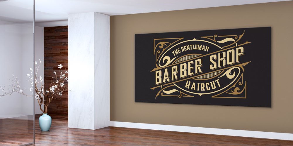 Vintage Barber Shop Duvar Dekoru – 7934-DK