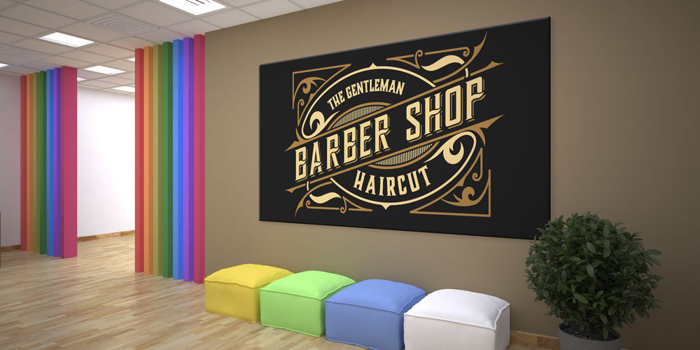 Vintage Barber Shop Duvar Dekoru – 7934-DK
