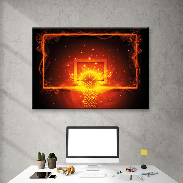 Ateşli Basketbol Kanvas Tablo – 5791
