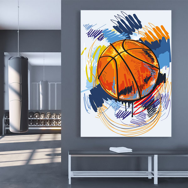 basketball-wall-decor-5814-01 Basketball Art Kanvas Tablo – 5814