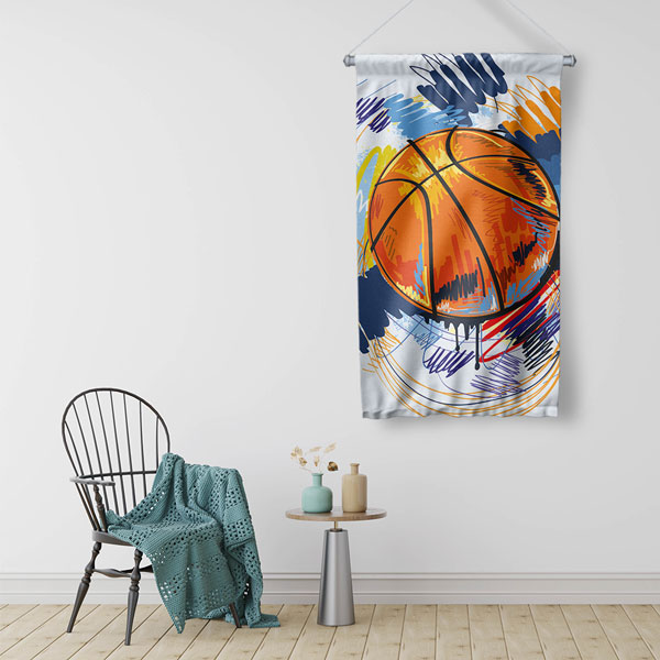 Basketbol Temalı Duvar Flaması 5903