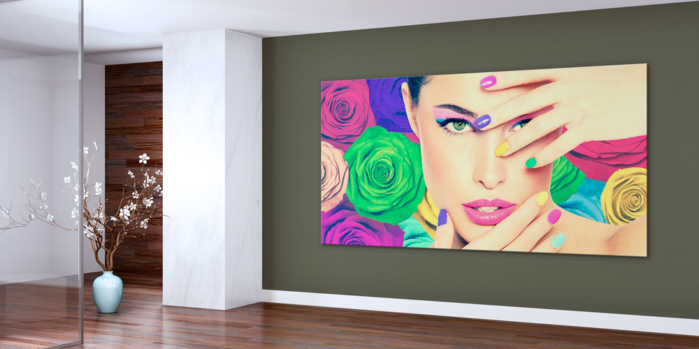 beauty-saloon-wall-art-7924-03 Renkli Kadın Portresi Duvar Dekoru 7924