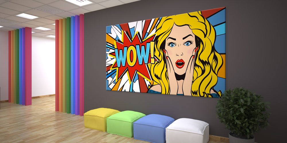 beauty-saloon-wall-art-7930-04 Pop Art Kadın Duvar Dekoru 7930