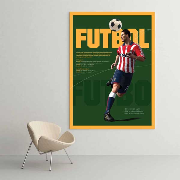 Futbol Sahası Temalı Kanvas Tablo – B-206