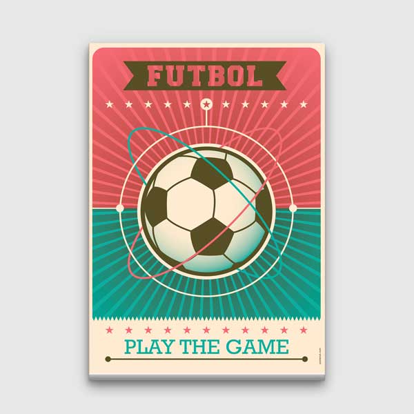 Retro Futbol Oyun Tablosu "Play The Game" – B-207