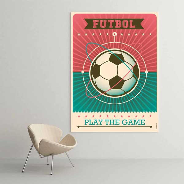 Retro Futbol Oyun Tablosu "Play The Game" – B-207