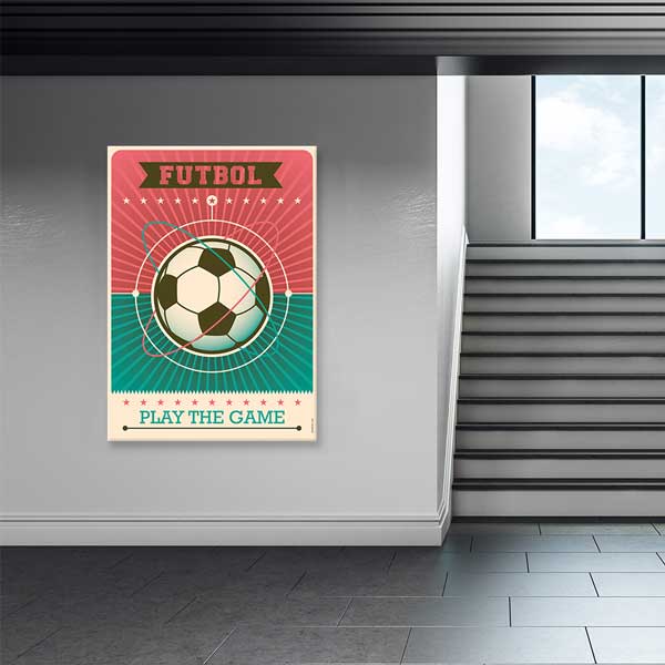 Retro Futbol Oyun Tablosu "Play The Game" – B-207