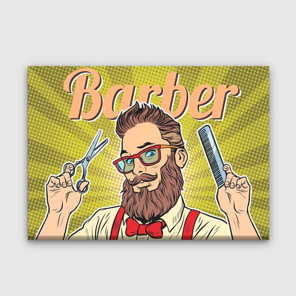 Barber Temalı Retro Erkek Kuaför Duvar Tablosu – 5658