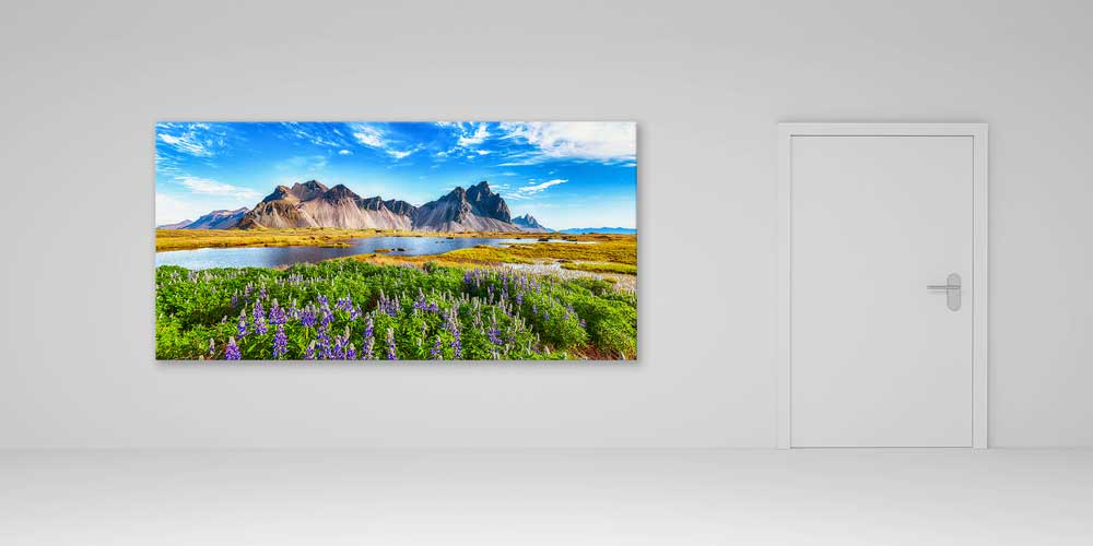 İzlanda Vestrahorn Dağ Manzarası Büyük Ebat Duvar Dekor 14265