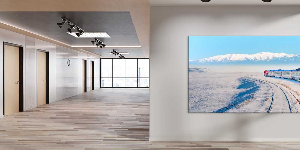 Doğu Anadolu Karlı Tren Manzaralı Büyük Ebat Duvar Dekoru 11860