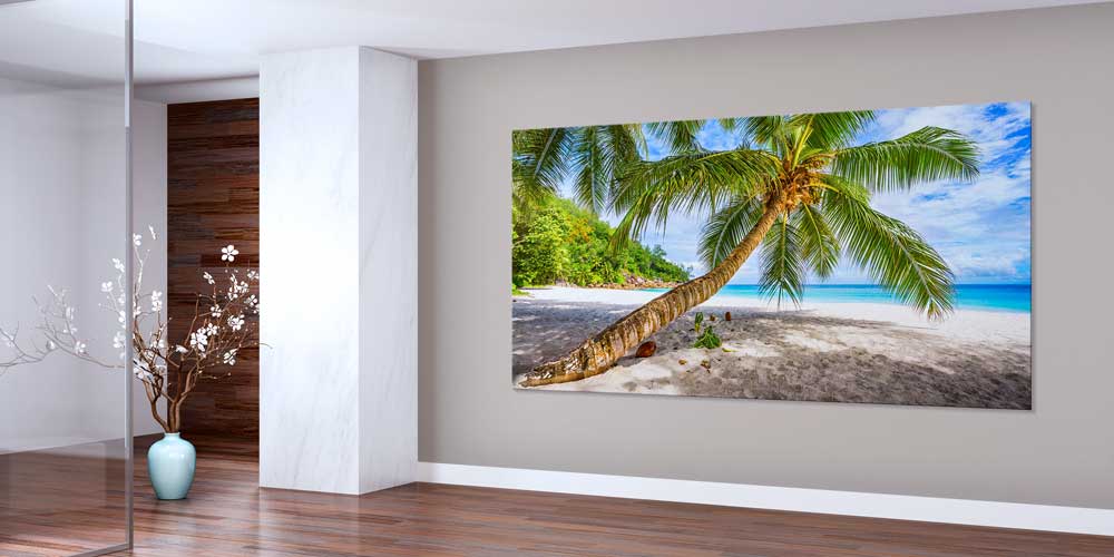 Tropik Palmiye Sahil Manzarası Büyük Ebat Duvar Dekoru 14017