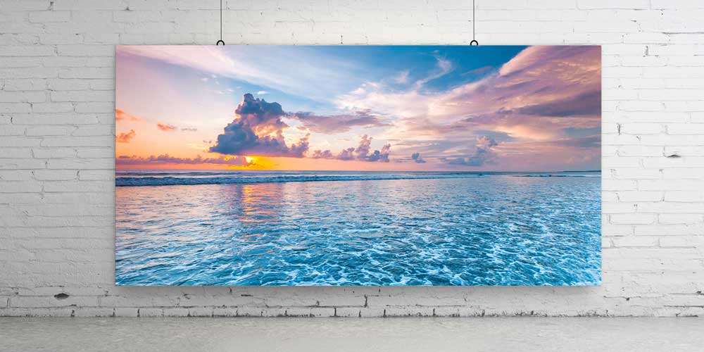 Okyanus ve Gün Batımı Büyük Duvar Dekoru 14075