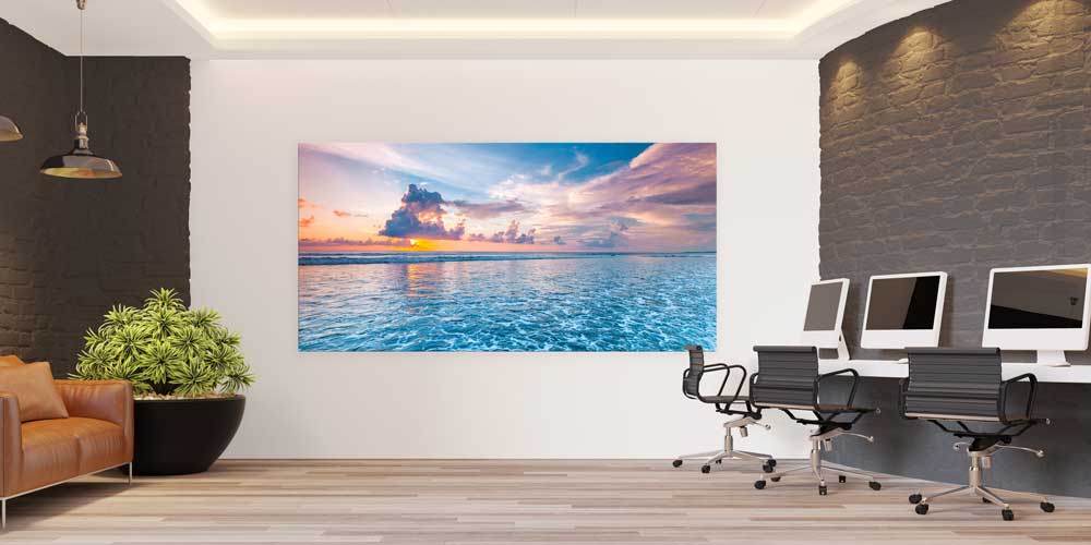 Okyanus ve Gün Batımı Büyük Duvar Dekoru 14075