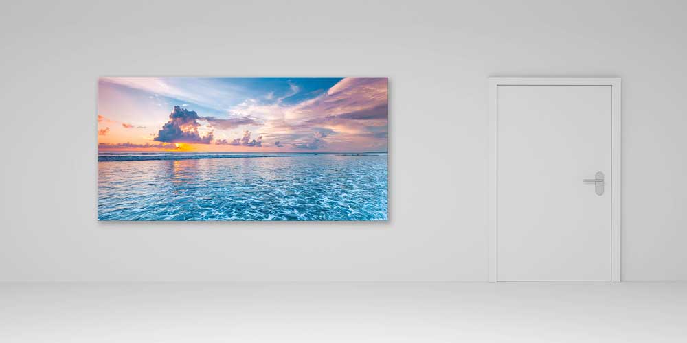 Okyanus ve Gün Batımı Büyük Duvar Dekoru 14075