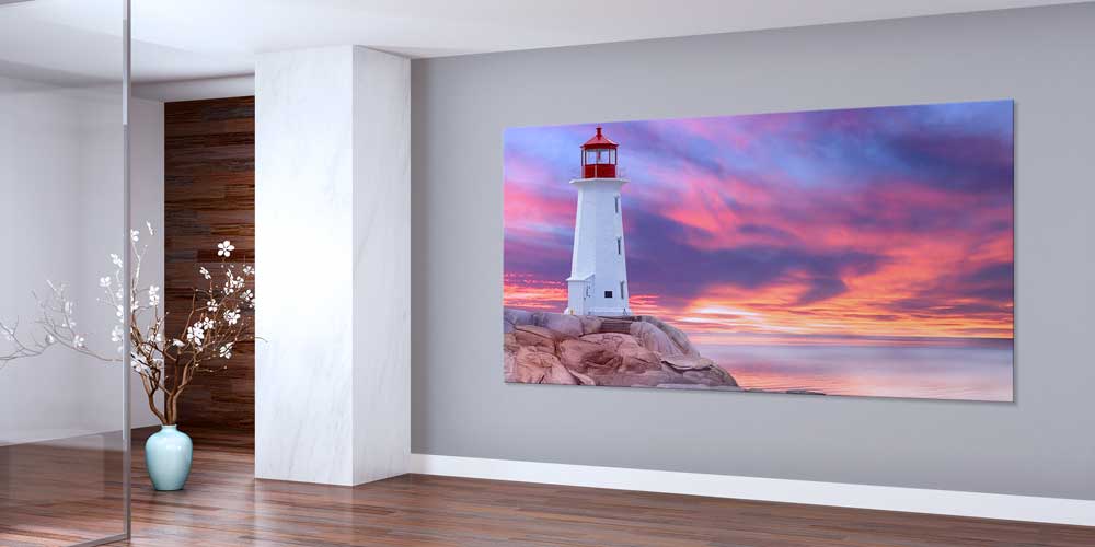 big-size-wall-art-14124-01 Deniz Feneri Gün Batımı Büyük Ebat Duvar Dekor Ürünü 14124