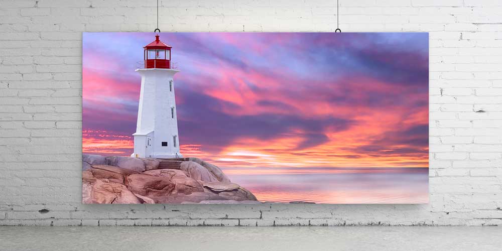 big-size-wall-art-14124-02 Deniz Feneri Gün Batımı Büyük Ebat Duvar Dekor Ürünü 14124