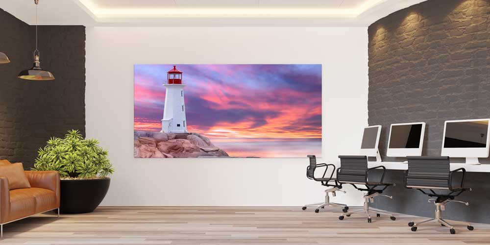 big-size-wall-art-14124-03 Deniz Feneri Gün Batımı Büyük Ebat Duvar Dekor Ürünü 14124