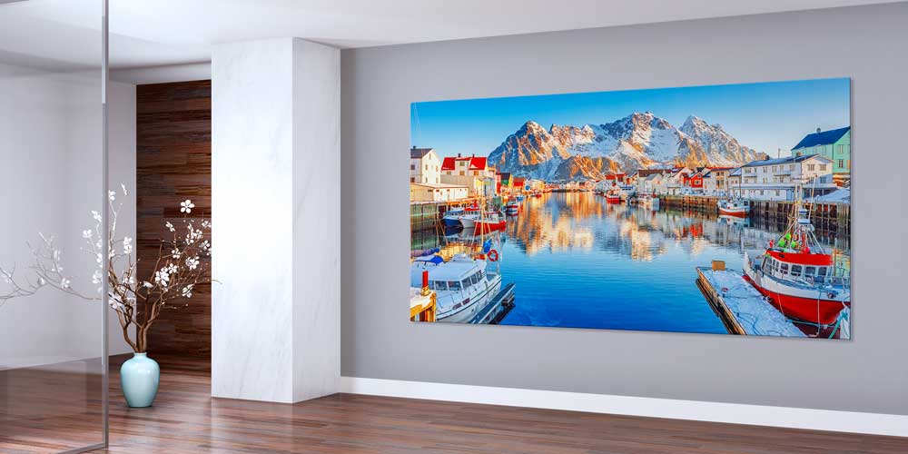 Dağ ve Deniz Manzarası Büyük Ebat Duvar Dekor Ürünü 14168