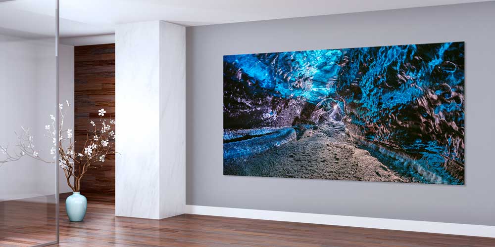 Buz Mağarası Işık Oyunları Panoramik Büyük Ebat Duvar Dekoru 14239