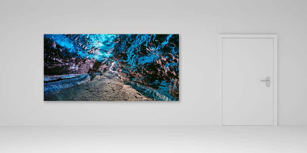 Buz Mağarası Işık Oyunları Panoramik Büyük Ebat Duvar Dekoru 14239