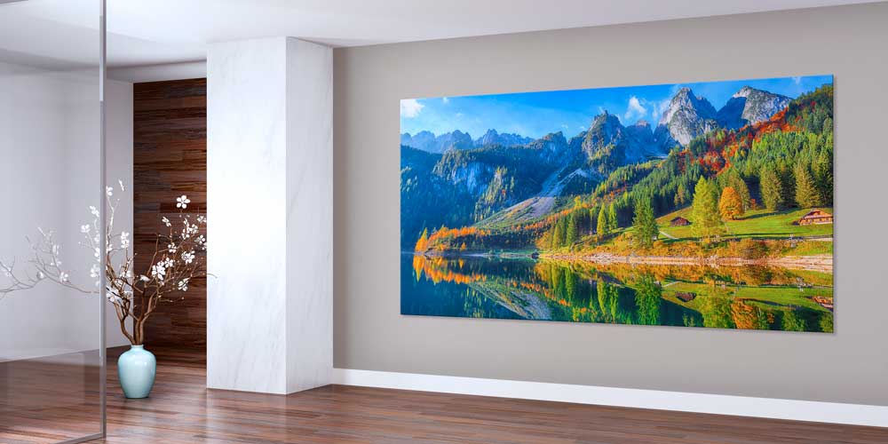 Dağ Gölü Sonbahar Yansımaları Büyük Ebat Duvar Dekoru 14241