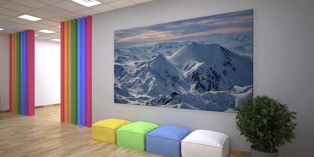 Doğu Anadolu Karlı Dağlar Panoramik Büyük Ebat Duvar Dekoru 11852