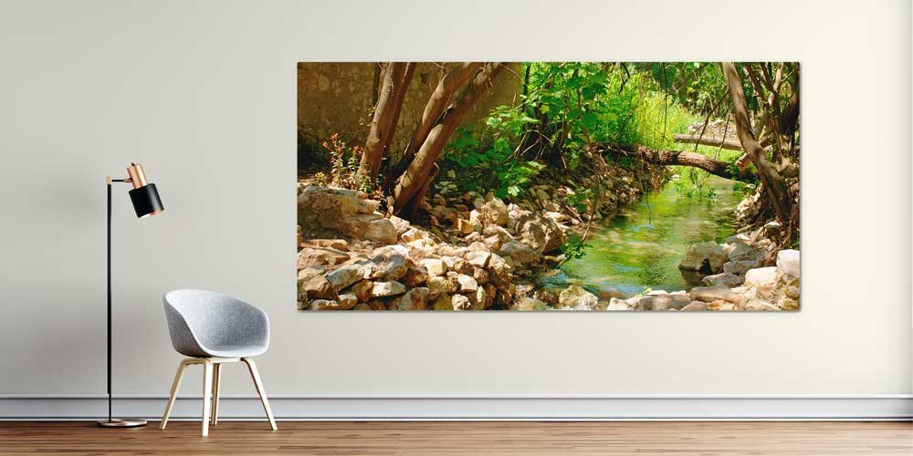 big-size-wall-decor-11864-00 Ege Akdeniz Doğal Dere Manzaralı Büyük Ebat Duvar Dekoru 11864