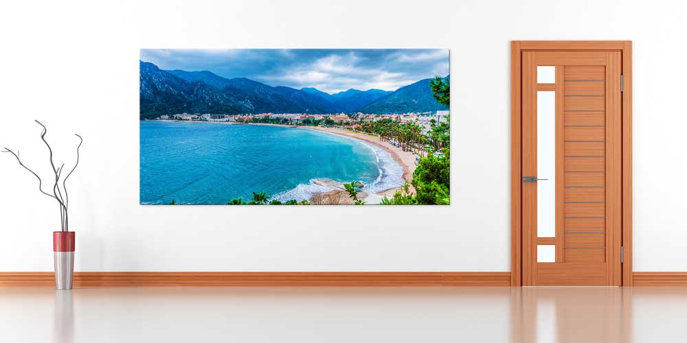 Ege Kıyıları Panoramik Sahil Manzarası Büyük Ebat Duvar Dekoru 11870