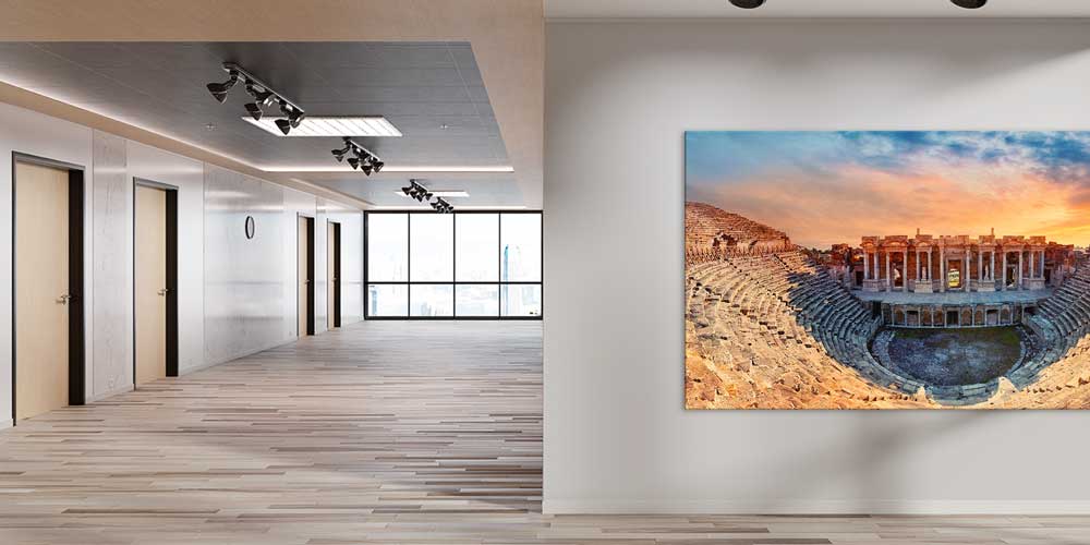 Antik Amfi Tiyatro Gün Batımı Manzaralı Büyük Ebat Duvar Dekor Ürünü 11881