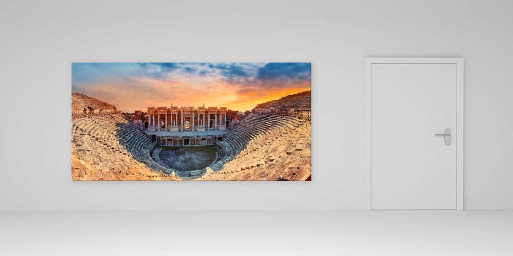 Antik Amfi Tiyatro Gün Batımı Manzaralı Büyük Ebat Duvar Dekor Ürünü 11881