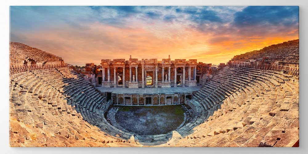 Antik Amfi Tiyatro Gün Batımı Manzaralı Büyük Ebat Duvar Dekor Ürünü 11881